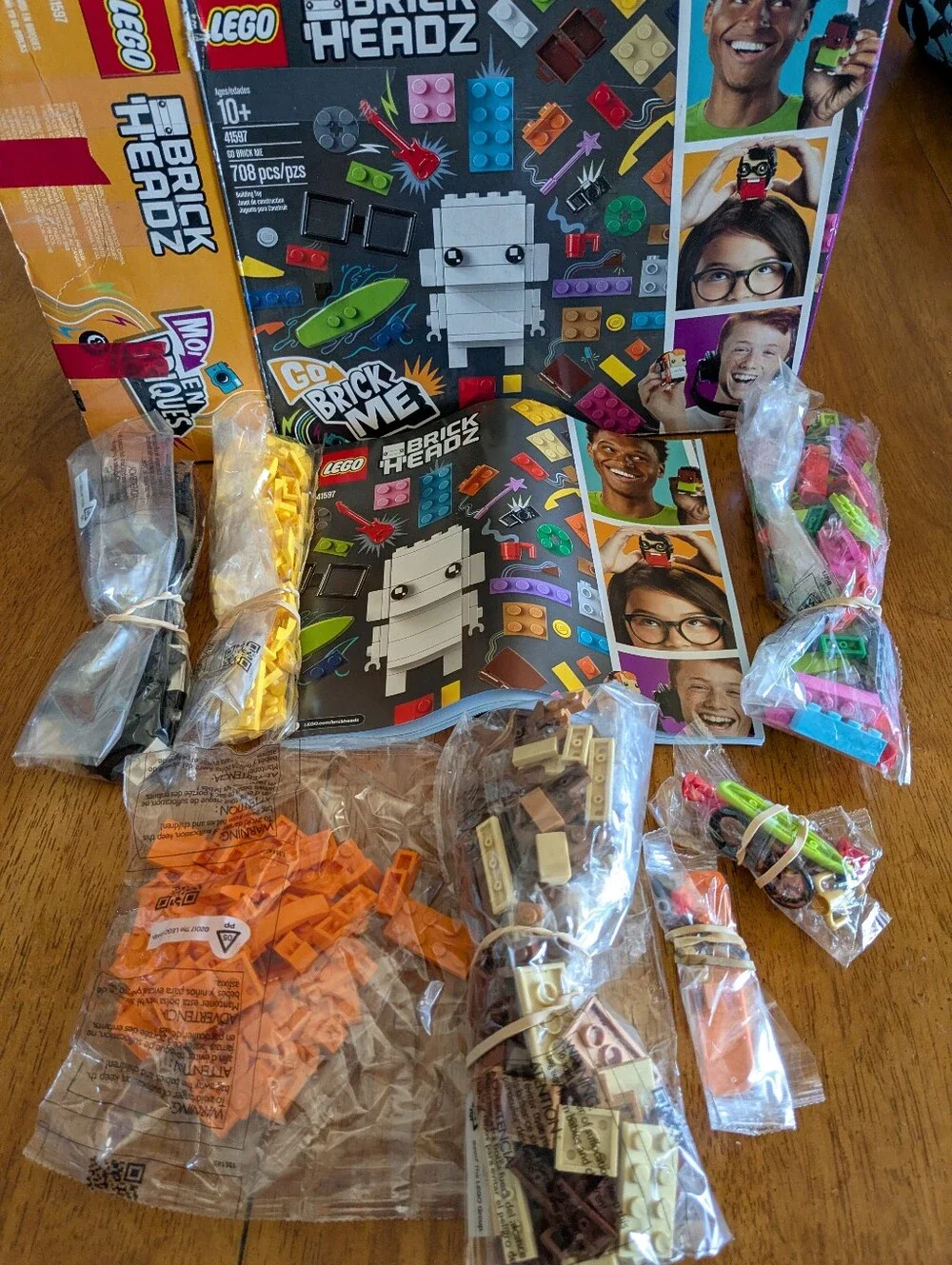 LEGO BrickHeadz 41597 Go Brick Me Customization Set - Partially Open/Incomplete